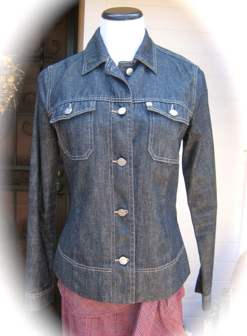 Vintage GUESS 80s Denim Jacket Lightweight Denim Jacket - Etsy