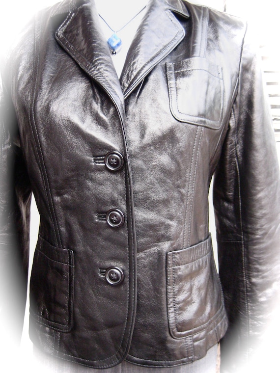 スーパーセール Black Short VINTAGE Leather INC 90s Early Jacket ジャケット・アウター
