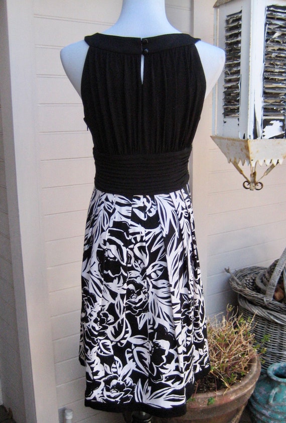 Vintage SANGRIA Black & White Dress - Beautiful S… - image 6