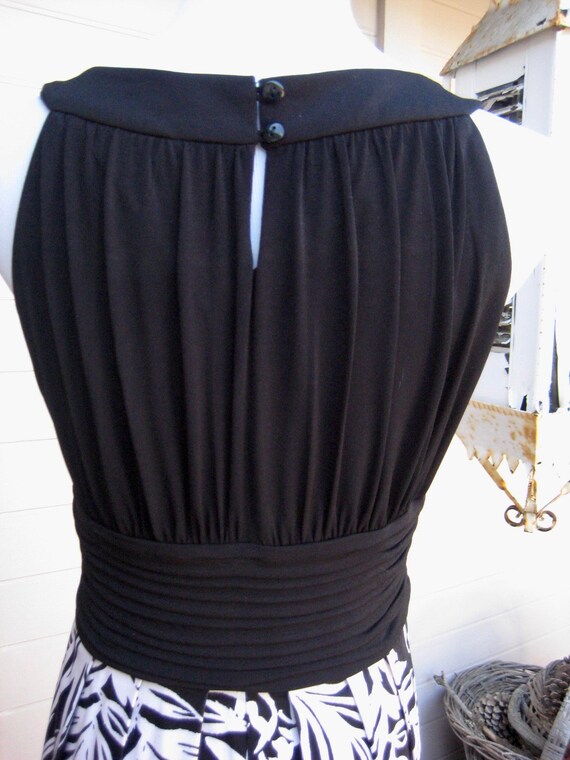 Vintage SANGRIA Black & White Dress - Beautiful S… - image 7