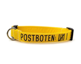 Dog Collar - "Postboten" - Customizable Dog Collar - Cotton Dog Collar - Durable Dog Collar - XS/Small/Medium/Large/XL - Fun Collar