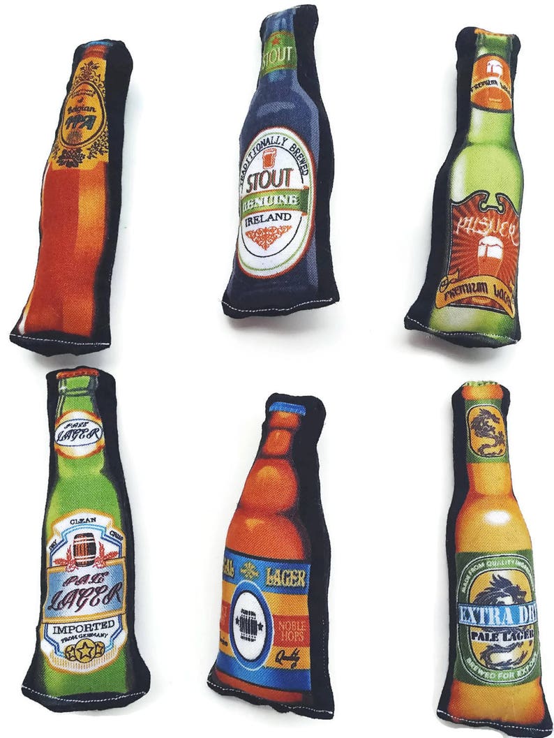 Catnip or Valerian Cat Toys sixpack Beer 6 Etsy