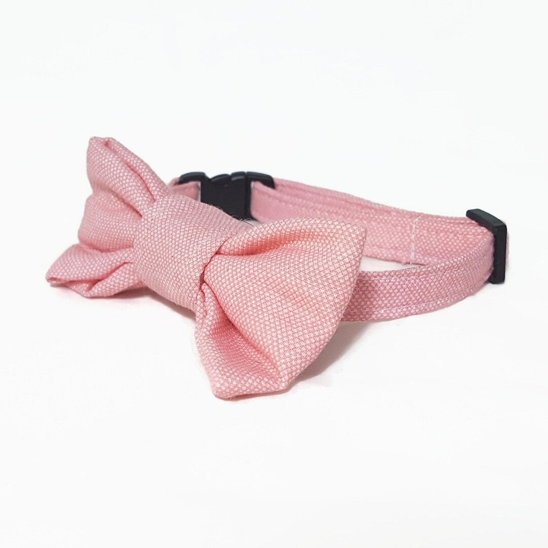 Cat Bow Tie Collar summer Love Pink Cat Bow Tie Salmon Cat Bow Tie