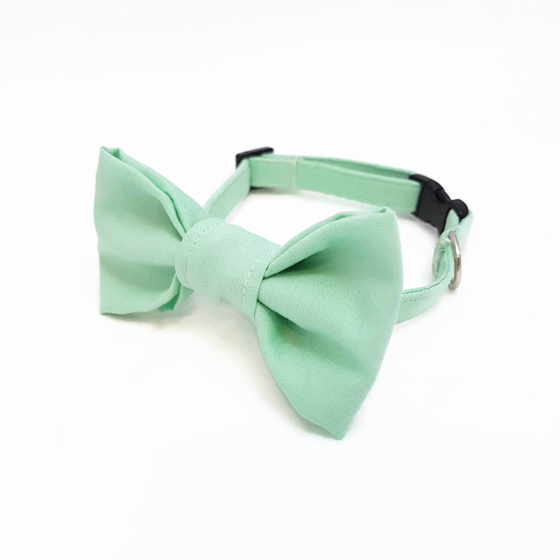 Cat Collar With Bow Tie mint Safety Etsy