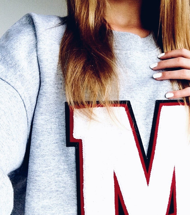 custom letterman sweatshirt