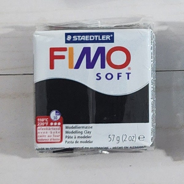 FIMO Black Polymer Soft Clay Oven bake Clay - Polymer Clay