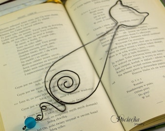 Metal wire CAT bookmark, wire bookmark, metal bookmarks, christmas gifts