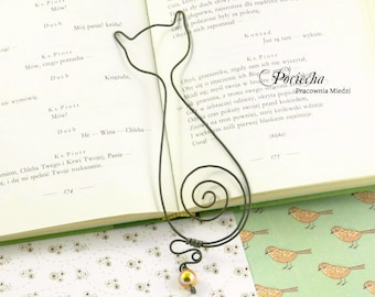 Metal wire CAT bookmark, wire bookmark, christmas gifts, metal bookmarks