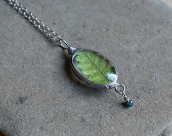 Real Fern Necklace, Mindfulness Gift, Witchy Jewelry