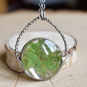 Real Moss Necklace, Preserved Flowers, Witchy Jewelry, Trending now