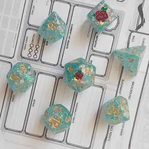 Mermaid Scale Polyhedral Dice Set