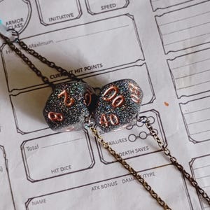 Percentage Dice Glasses Chains