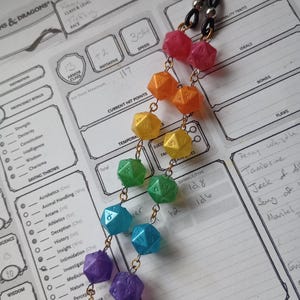 Dungeons and Dragons Glasses Chains Pride Collection