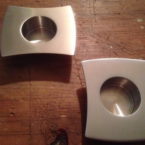 Studio Square Tealight holder pair image 1