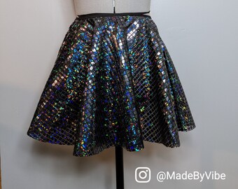 plus size sequin skirt quilted