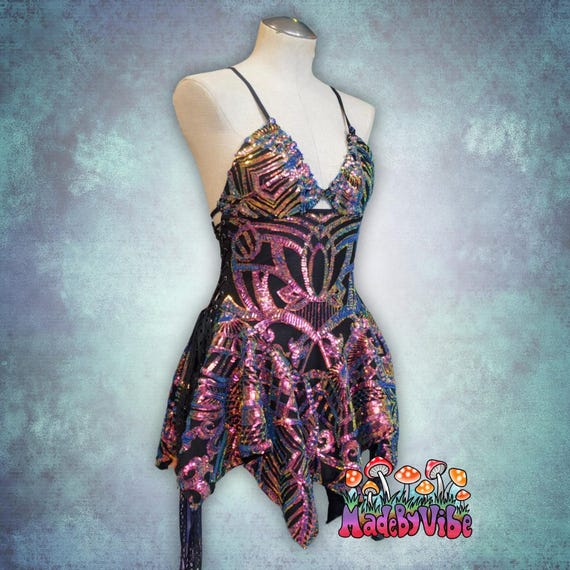 Midnight Aurora Sequin Fairy Dress | Made to Order Midnight Aurora Sequin Fairy Dress | Made to Order