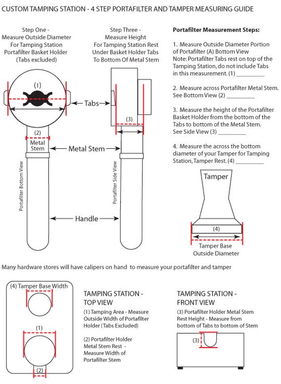 Portafilter Size Chart