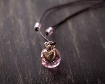 Girls Heart Essential Oil Aromatherapy Diffuser Necklace