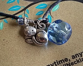 Child's Kitten Essential Oil Aromatherapy Diffuser Necklace
