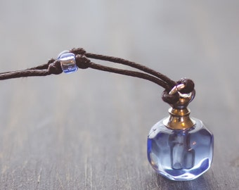 Child's Simple Blue Essential Oil Aromatherapy Diffuser Necklace