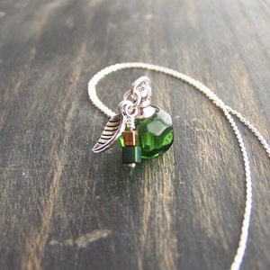 Silver Leaf Essential Oil Aromatherapy diffuser Necklace w/Sterling Silver Chain