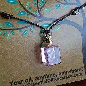 Einfache Lila Ätherisches Öl Aromatherapie Diffusor Halskette