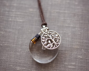 Tree of Life Essential Oil Aromatherapy Diffuser Necklace