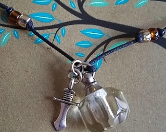 Boy's Sword Essential Oil Aromatherapy Diffuser Necklace