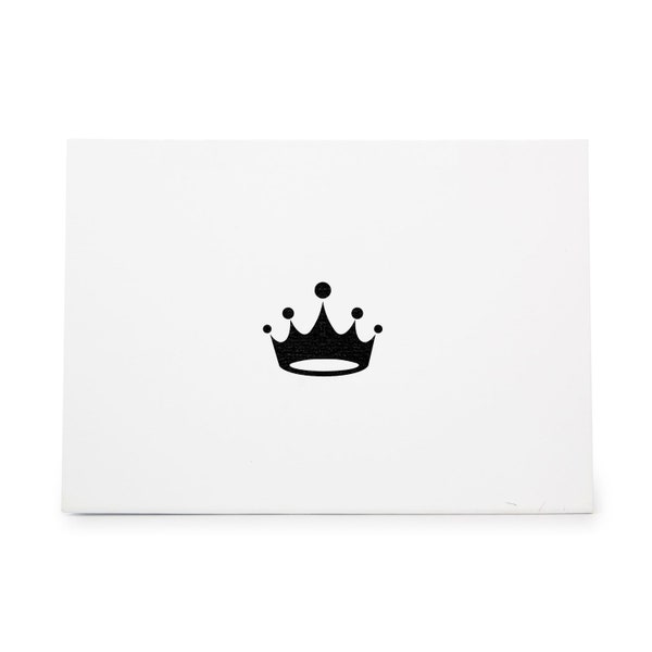 Crown king queen princess luxury  rubber stamp 20499
