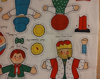 Vintage 1979 NURSERY RHYME character dolls to stuff! Plus accessories!! Tuffet, sheep, horn, Whey! 56 years old like new!! OFFER