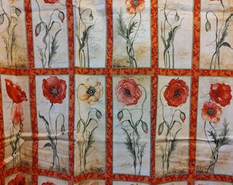 Ohhhh Poppies on stems!! By Susan Winget. Beautiful red, pink and yellow! This one you'll love! POPPIES FLORAL FRAMES. 45"x36"