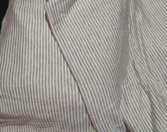 4-Day HALF OFF SALE!! Sporty Gray Stripe on White Soft Stretchy knit fabric. North South stripe direction. 1.5 lbs. Discount at purchase