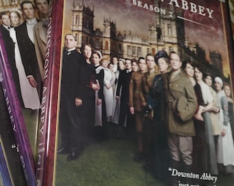 DOWNTON ABBEY complete Series 1-6! DVD and season 6 is Blu-ray. Excellent condition! Follow the aristocrats and servants in private lives!
