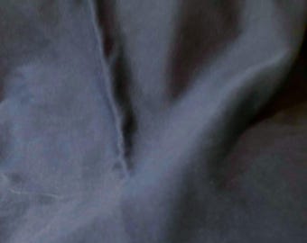 Nice Dark Navy jersey cotton knit fabric slight stretch in width, no stretch for length 54" W by 1-3/4 yds length.