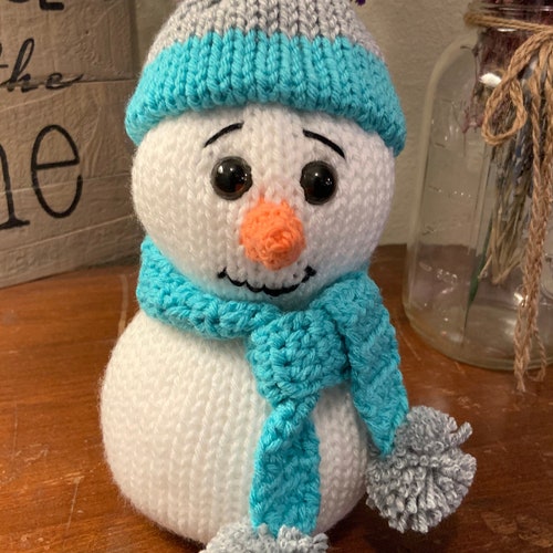 Knitting Machine Snowman Pattern Etsy Canada