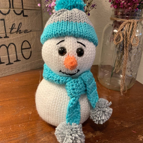 Knitting Machine Snowman Pattern