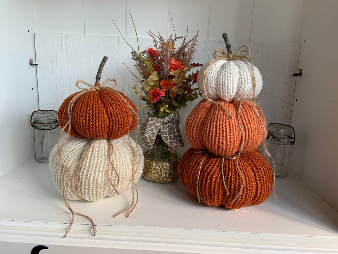 Circular Knitting Machine Knit Pumpkin Pattern, No Hand Knit ...