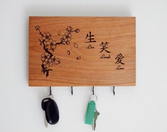 Mosaic China Plates Key Hook Rack hook holder Asian Dragon Ship Vintage jewelry