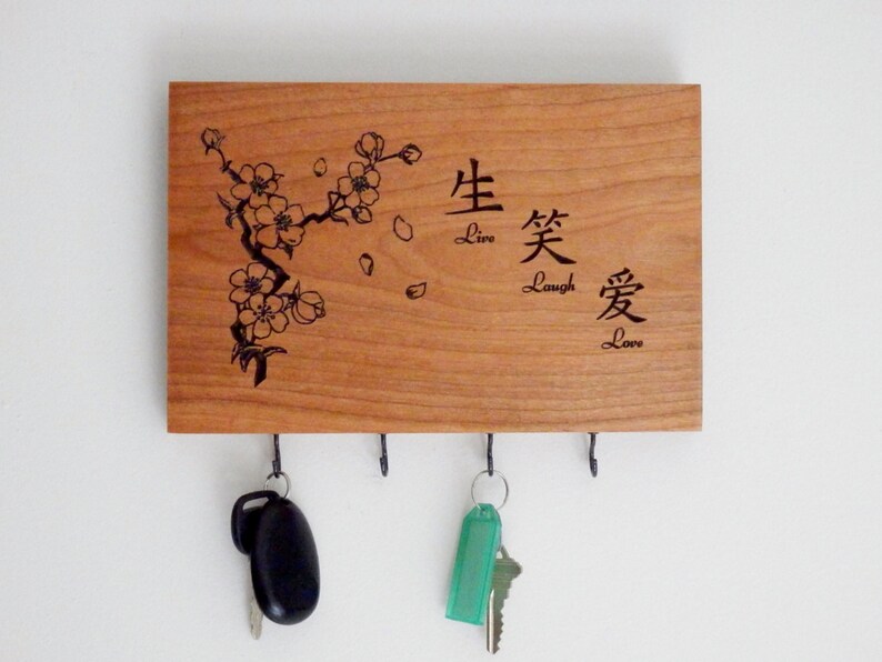 Key Holder Rack Hook Live Laugh Love Keyholder