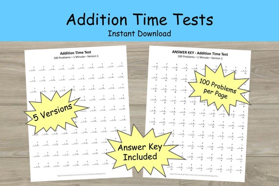 First and second grade math worksheets