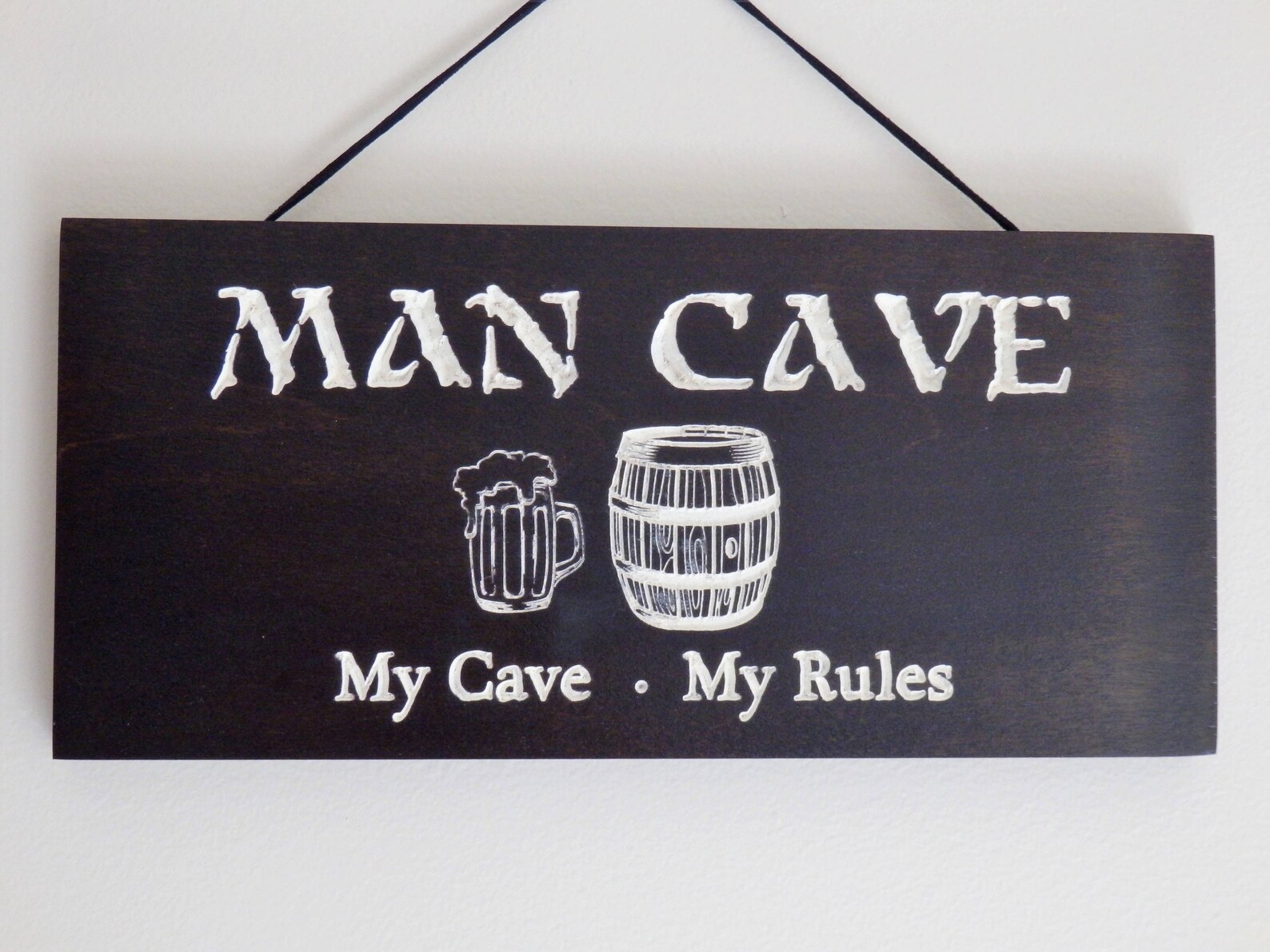 Mann Höhle Zeichen Plaque meine Höhle meine Regeln | Etsy