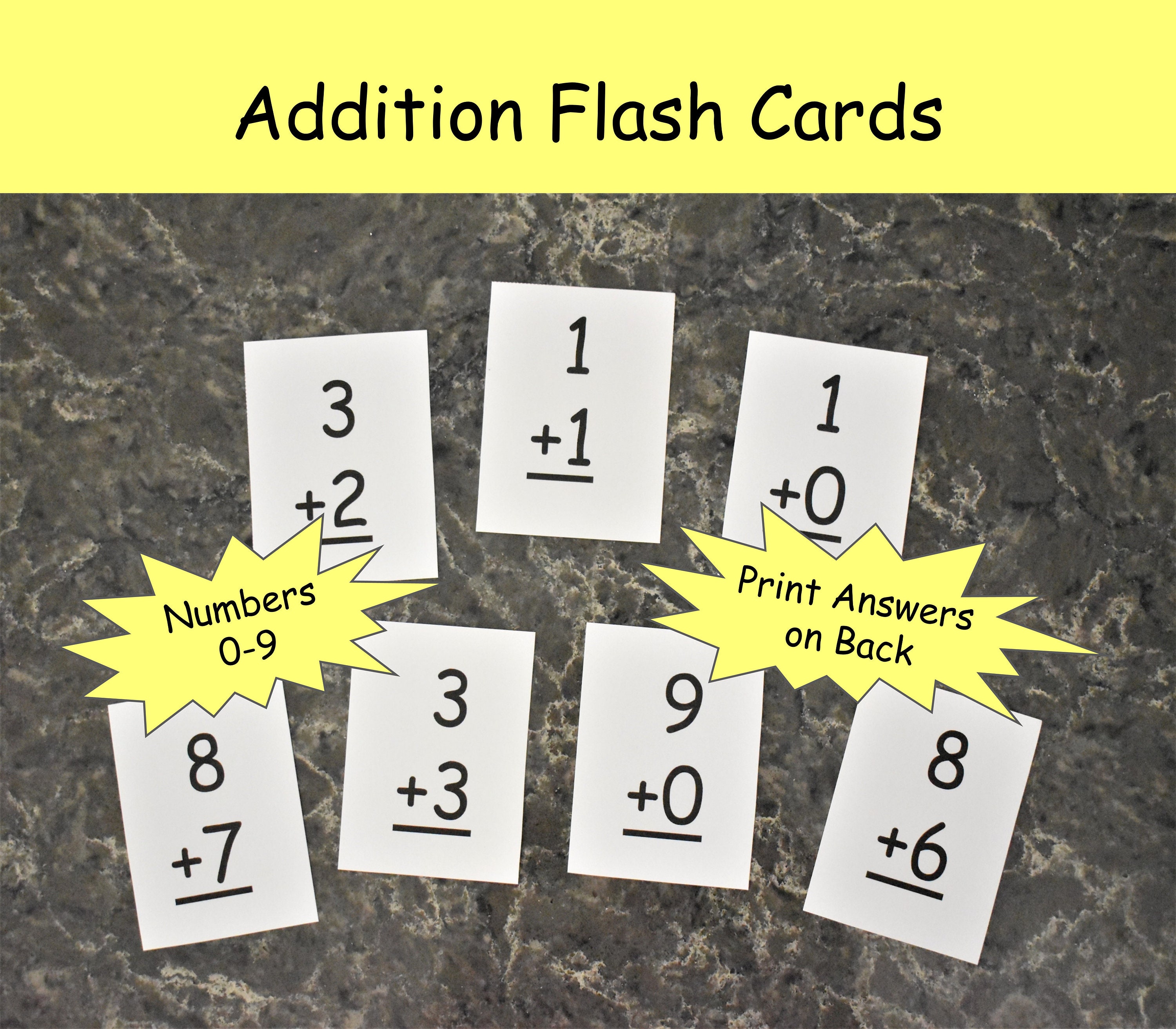 Mathe-Lernkarten Für Kinder – Set Mit Additions-, Subtraktions-, Multiplikations- Und Divisionskarten Für 1., 2. Und 3. Klasse (ca. 13x8 Cm)