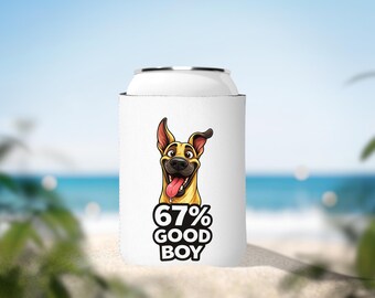 67% Good Boy Dog Can Cooler Sleeve | Big Dog Beer Can Koozie 6 7