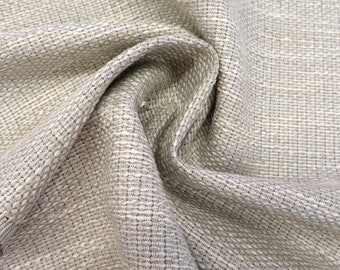 Linen/Rayon Basketweave Fabric by the Yard - Natural/Beige