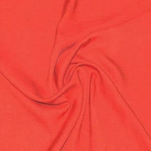 Tencel Challis  - Red Pepper - fabric by the yard // Eco Friendly Fabric