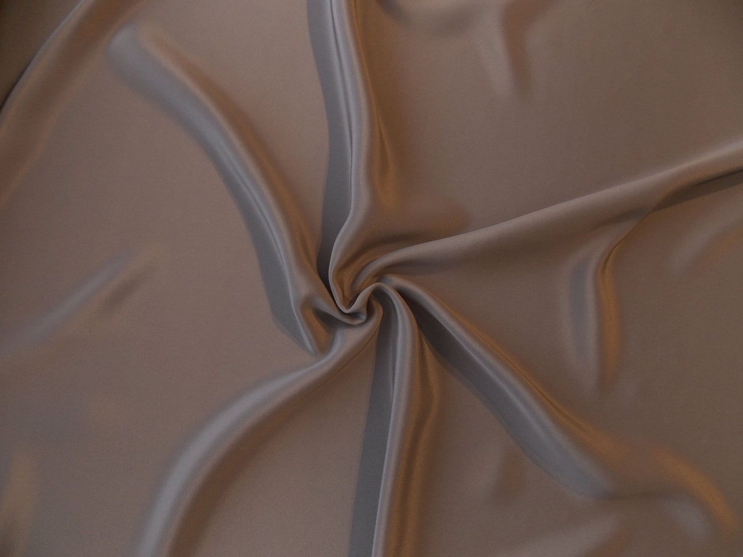 Beige Taupe Silk 4-Ply Crepe Fabric main image 0