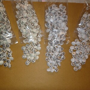 Matte Satin Bridal Buttons, size 18L image 2