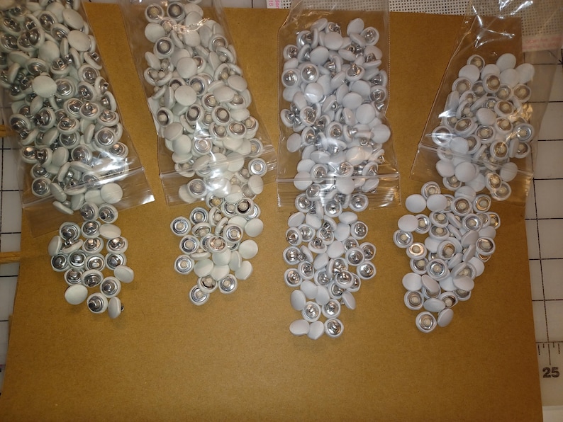 Matte Satin Bridal Buttons, size 18L image 2