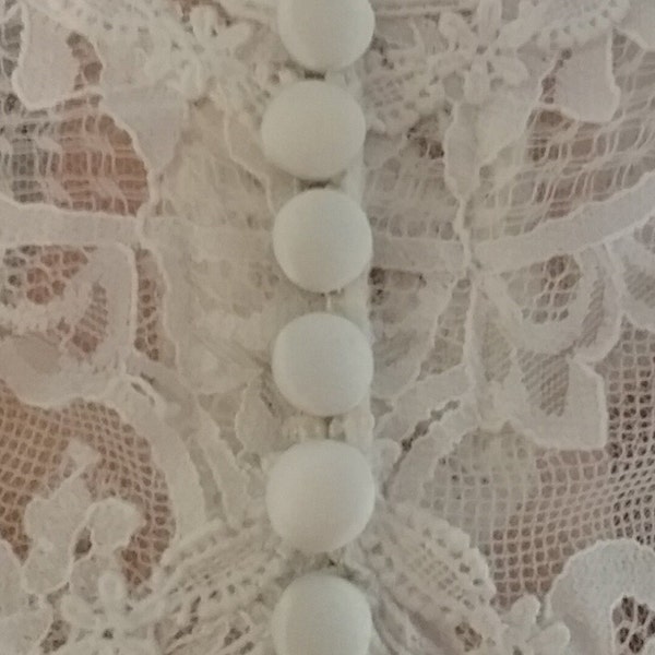 Ivory Matte Satin Bridal Buttons size 18L // Ivory Bridal Buttons