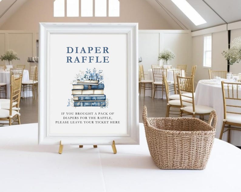 General Raffle Easel Sign Storybook Baby Shower Table Signs Bundle (digital Download) - Etsy